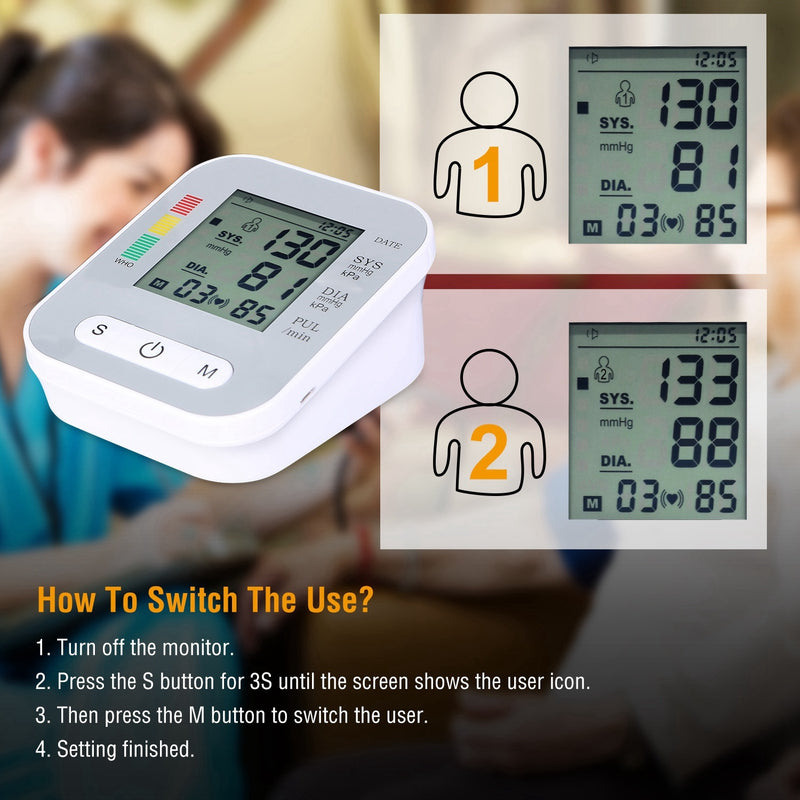 Digital-arm-blood-pressure-monitor-lcd-digital-heart-beat-bp-gauge-health-test-w-voice