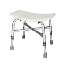 FCH Heavy Duty Aluminium Alloy Bath Chair Bench, White