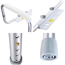 Adjustable Universal Toilet Safety Rail with Aluminum Frame and 375 Lbs Capacity