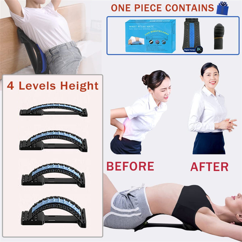 Back Cracker Lower Back Pain Relief Device With Magnet, Sciatica