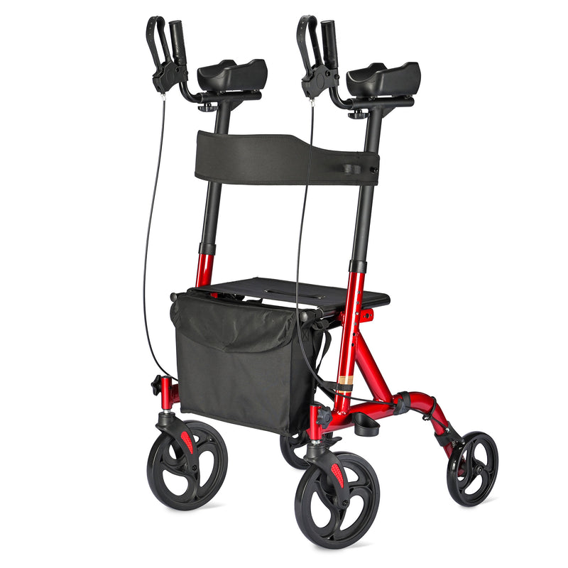 Upright-rollator-walker