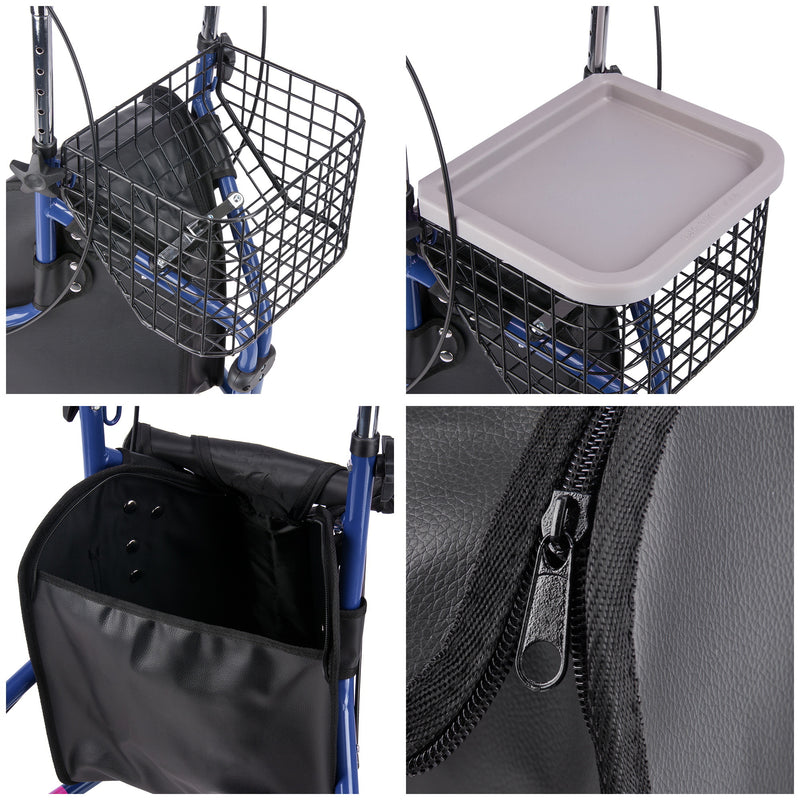 Adjustable Aluminium Alloy three Wheel Rollator