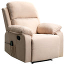 Home Overstuffed Armrest Recliner Chair Sofa with 6 Point Remote Control Massage