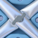 Simple Bath Chair, Blue, 7-Level Adjustable Height, 1.35mm Thick Legs, 450 lbs Capacity