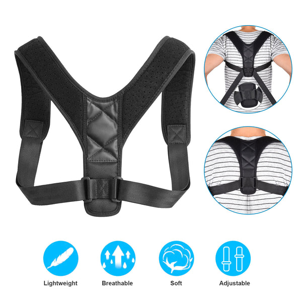 Adjustable Upper Back Braces Clavicle Support Device Shoulder Neck Pain Relief