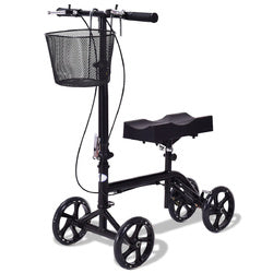 Foldable Knee Walker Scooter Turning Steerable Braket