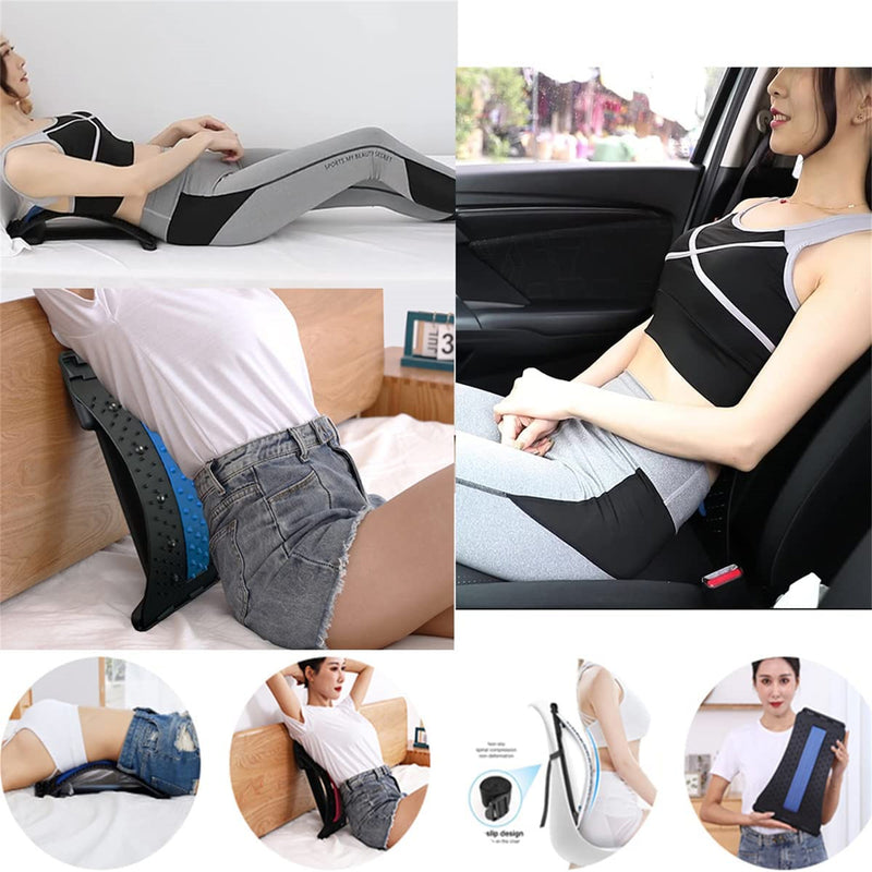 Back Cracker Lower Back Pain Relief Device With Magnet, Sciatica