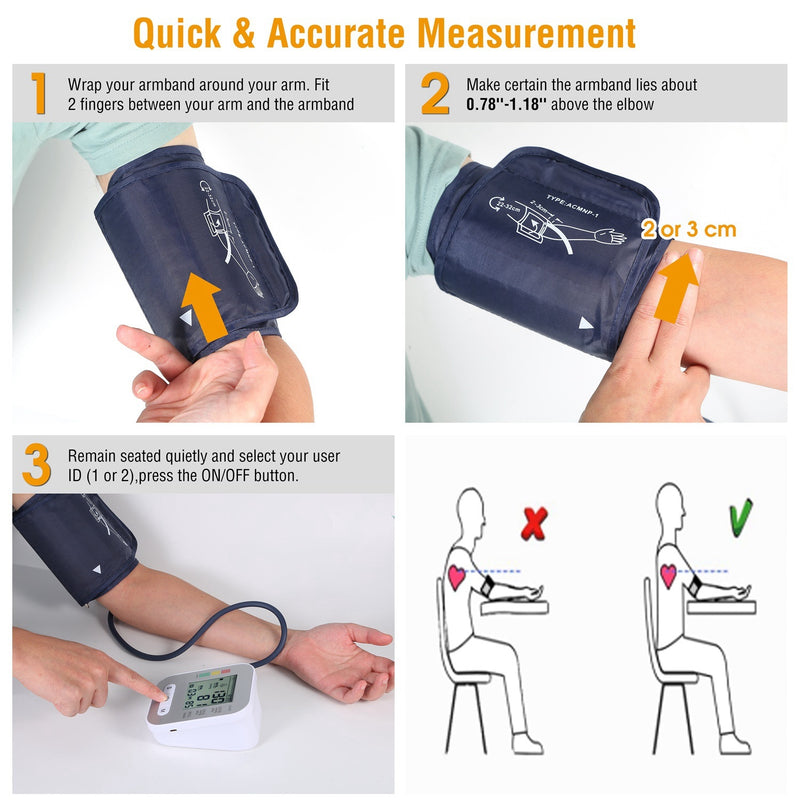 Digital-arm-blood-pressure-monitor-lcd-digital-heart-beat-bp-gauge-health-test-w-voice