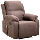 Home Overstuffed Armrest Recliner Chair Sofa with 6 Point Remote Control Massage