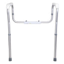 Adjustable Universal Toilet Safety Rail with Aluminum Frame and 375 Lbs Capacity