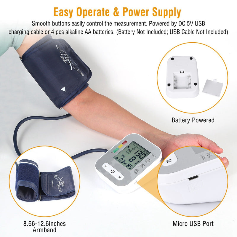 Digital-arm-blood-pressure-monitor-lcd-digital-heart-beat-bp-gauge-health-test-w-voice