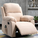 Home Overstuffed Armrest Recliner Chair Sofa with 6 Point Remote Control Massage