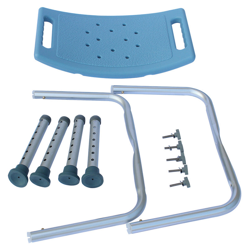 Shower Tub Aluminium Alloy Bath Chair Transfer Bench with Back