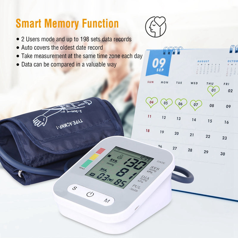 Digital-arm-blood-pressure-monitor-lcd-digital-heart-beat-bp-gauge-health-test-w-voice