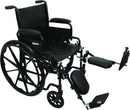 ProBasics K1 Lightweight Wheelchair with Elevating Leg Rests, flip-back detachable arms. Moovkart
